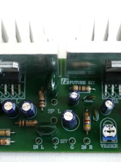 FA608 POWER AMP BTL 15+15W STEREO