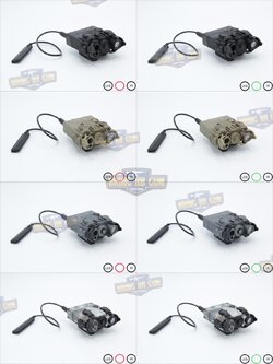 กล่องANPEQ-15A รุ่น DBAL-A2 บอดี้พลาสติก (Dual Beam Aiming Laser - Advanced2)