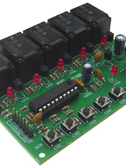 FK443 FIVE CHANNEL INFRARED REMOTE CONTROLLED RECEIVER