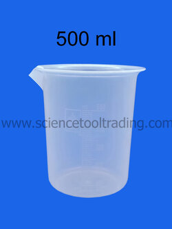 บีกเกอร์ พลาสติก 500 มล.