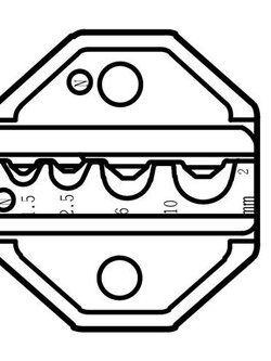 CP-236DN หัวย้ำสำหรับ CP-372C AWG20-18/16-14/12-10/8