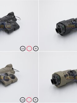 กล่องไฟฉาย+เลเซอร์ชี้เป้า+ไฟฉายIR+เลเซอร์ชี้เป้าIR (อุปกรณ์เล็งช่วยส่องสว่าง) B.E. Meyer รุ่น MAWL-C1+