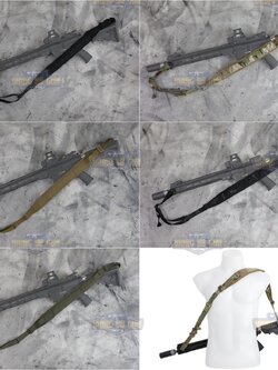 สายสะพายปืน ทรง VTAC (Padded Sling) (Adjustable dual point tactical function rope)