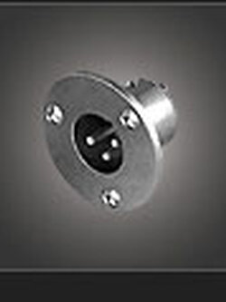 NTS YM-046A ปลั๊ก XLR ตัวผู้ 3 ขา ตัวกลม สำหรับติดแท่น