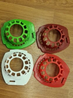 0000722 กะโหลกหน้าพัดลม ฝาหน้าพัดลม มิตซูบิชิ MITSUBISHI 12''-16'' (คละสี) อะไหล่พัดลม (รุ่นใหม่หัวโต)