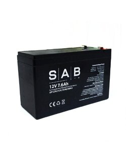 SAB แบตเตอรี่สำรองไฟ UP1276 SAB 12V 7.6Ah onebanmor