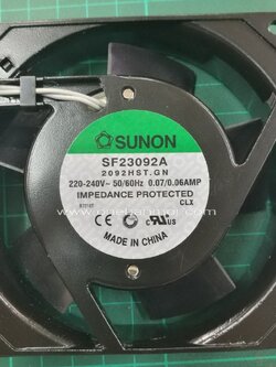 พัดลม SUNON แท้ 100% SF23092A 2092HST.GN 220V 3.5inch
