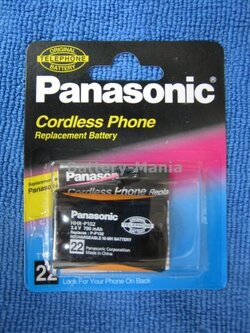แบตเตอรี่ โทรศัพท์ไร้สายพานาโซนิคแท้ 100 PANASONIC HHR-P102 (TYPE 22) รุ่นใหม่ล่าสุด 700 mAh