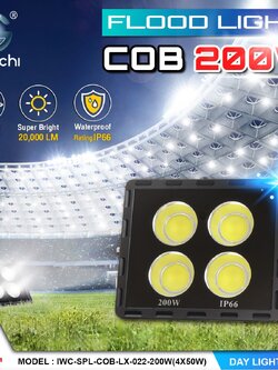 สปอร์ตไลท์ รุ่น COB IWC-SPL-COB-LX-022-200W(4X50W)