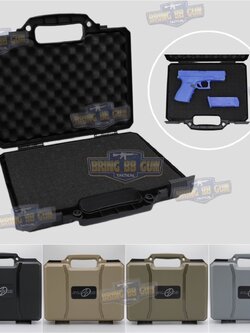 กล่องปืนสั้น Plasma Case รุ่น Light Weight (กล่องปืนสั้น B12) (กล่องกันกระแทก) (เคสกันกระแทก) (เคสปืนสั้น) (Lockable Pistol Case) (Light Weight Case)