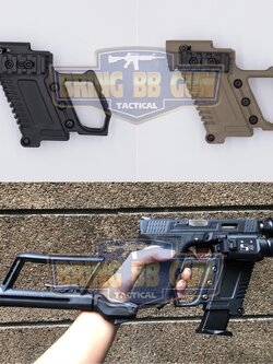 กริ๊ปมือหน้าปืน Glock ทรง Kriss