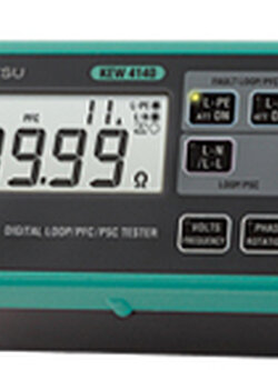 KYORITSU 4140 จอแสดงผลคู่ช่วยให้วัดพร้อมกันได้ เช่น Loop และ PFC/PSC