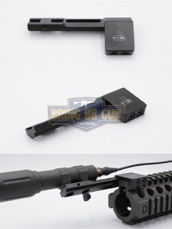 ขาจับไฟฉาย Thorntail แบบจับราง Picatinny (ราง 20mm.) (ขาจับไฟฉายเอียง 45 องศา)