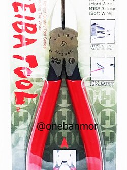 Keiba คีมปากเฉียง ด้ามบาง 3รู N-206S-6 Made In Japan