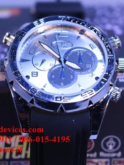 กล้องนาฬิากาข้อมือ Spy Watch ถ่ายวีดีโอ พร้อม IR ถ่ายเวลากลางคืนได้ เหมาะถ่ายเก็บหลักฐาน