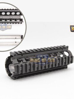 ชุดหน้า M4 CQB (มีแผ่นแอลู) ระบบรางPicatinny ความยาว 7”