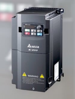 Delta Inverter C200 VFD037CB43A-21 5HP /3.7kW / 3-Phase , 380V