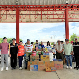 ช่วยเหลือผู้ประสบภัยจากเหตุการณ์น้ำท่วมในจังหวัดเชียงราย