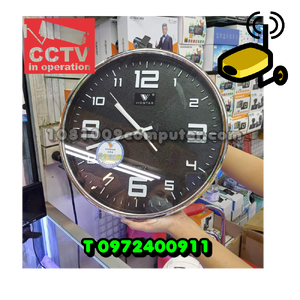 กล้องนาฬิกาแขวนผนัง CCTV wifi ออนไลน์ เหมาะสอดแนมเฝ้าดู