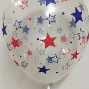 ลูกโป่งพิมพ์ลายสีใส