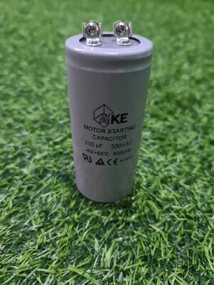 0000878 คาปาซิเตอร์สตาร์ท แคปสตาร์ท 200 uF 330 VAC คาปาซิเตอร์ (Motor Starting Capacitor)