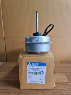 0000287 มอเตอร์ E22 P73 301 คอยร้อน มิตซู DM61NO61H39 mitsubishi อะไหล่แอร์