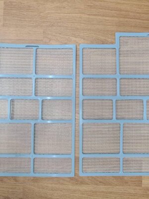 0000540 ชุด ฟิลเตอร์ รุ่น HSU-10CEK03 ไฮเออร์ Haier แผ่นกรองฝุ่น แผ่นกรองอากาศ