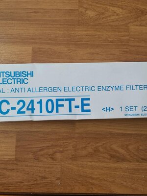 0000381 แผ่น MAC-2410FT-E แผ่นกรอง อากาศ เครื่องปรับอากาศ แบบไม่มีกรอบ ของแท้