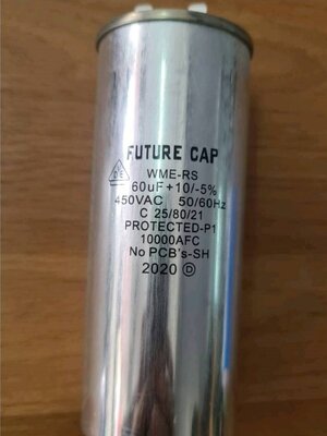 0000432 คาปาซิเตอร์แอร์ 60 uF 450VAC