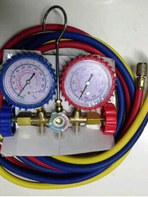 0000314 ชุด เติมน้ำยา แอร์ (ชุดเกจ์) ยาว 72 นิ้ว ชุดเกจวัดน้ำยาแอร์ ชาร์จน้ำยาแอร์ ใช้กับรถยนต์ แอร์บ้านใช้กับน้ำยา