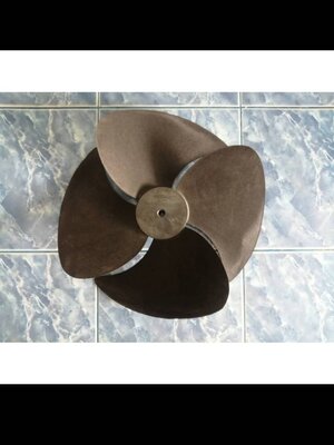 0000247 ใบพัดคอนเดนซิ่ง ใบพัดลม คอยล์ร้อน พลาสติก 20 นิ้ว (Fan Motor Air size 20 Inch) แบบรูใหญ่ (บู๊ซ) อะไหล่ใบพัดลม