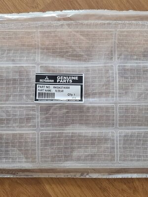 0000250 ฟิลเตอร์ RKS437A500 แผ่นกรองฝุ่นแอร์ มิตซูบิชิ MITSUBISHI