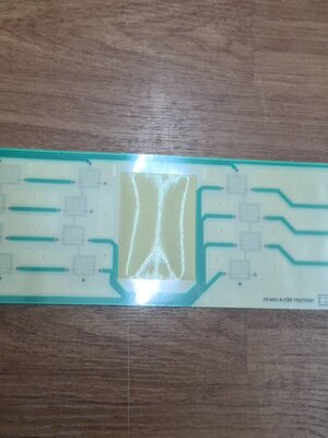 0000777 แผ่นสติ๊กเกอร์พานา แผงลายวงจรปุ่มกดควบคุม แผงวงจร หน้าปัดเครื่องซักผ้า พานาโซนิค Panasonic PANEL FACEF