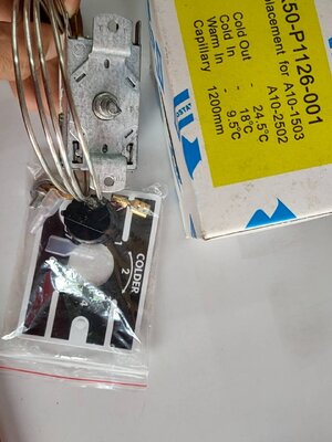0000698 เทอร์โมสตัท ตู้เย็น ตู้แช่ ตู้กดน้ำ K50-P1126 เทอร์โมสตาร์ท อะไหล่ตู้เย็น ตู้แช่ ตู้กดน้ำ