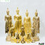 พระประจำวันจันทร์ (ปางห้ามญาติ) 5" กะไหล่ทอง