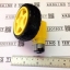 ล้อรถยางโค้งกับมอเตอร์แกนคู่, Smart Car Robot Plastic Tire Wheel with DC 3-6v geared 1:48 motor dual axis