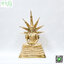 พระประจำวันเสาร์ (ปางนาคปรก) 9" ทองเหลือง ลายพิกุล