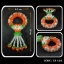 พวงมาลัยคริสตัล ขนาดเล็ก (สีส้ม)