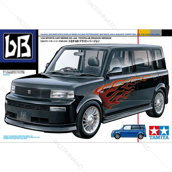 TAMIYA 24244 1/24 Model Kit Toyota bB Dragon Version image 1