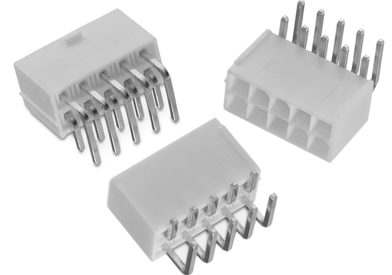 Mount Male Header Connector Right Angle Through Hole PCB Header, 4 ...