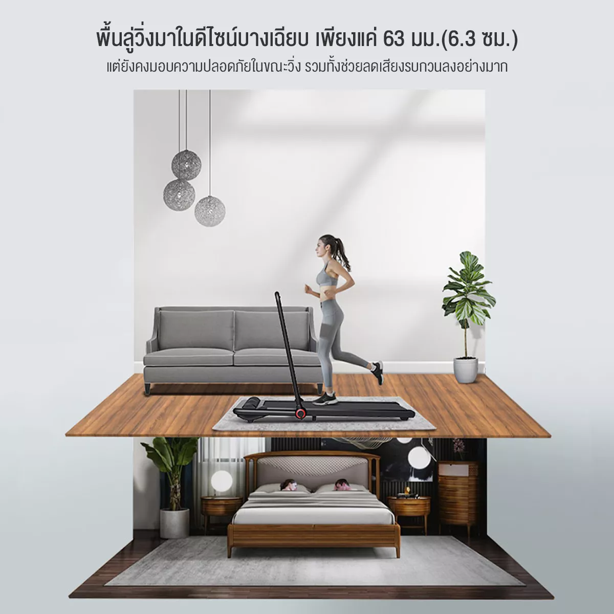 พร้อมส่ง* [ผ่อน 0%+ส่งฟรี !!] ลู่วิ่งไฟฟ้า ลู่เดิน Kingsmith F1 Treadmill ลู่ วิ่ง สายพานเครื่อง วิ่ง. รับประกัน 1 ปี